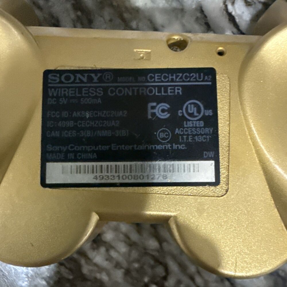 Sony DualShock 3 Metallic Gold CECHZC2U - PARTS ONLY - Picture 10 of 15